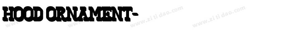 Hood Ornament字体转换